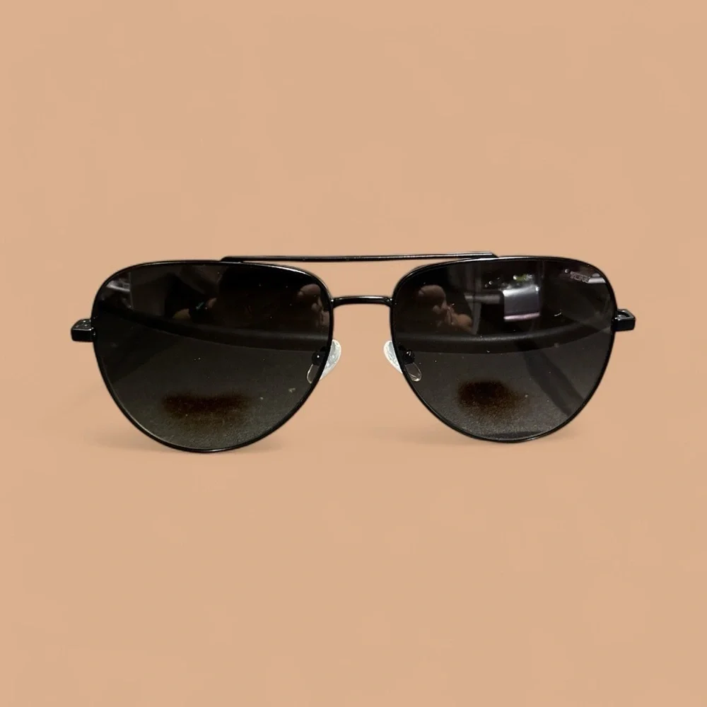 Tumi Black Aviator Sunglasses with Case